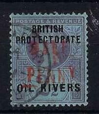 Image of Nigeria & Territories ~ Oil Rivers Protectorate SG 19 FU British Commonwealth Stamp